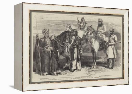 Native Officers and Soldiers in the East India Company's Service-William Carpenter-Framed Premier Image Canvas