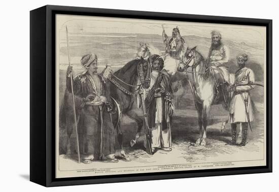 Native Officers and Soldiers in the East India Company's Service-William Carpenter-Framed Premier Image Canvas