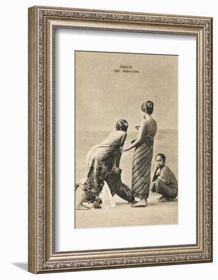 Native Pre-Marital Rite - Jakarta (Indonesia)-null-Framed Photographic Print