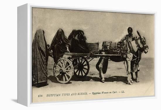Native Transport in Egypt-null-Framed Premier Image Canvas