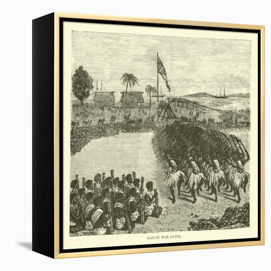 Native War Dance-null-Framed Premier Image Canvas