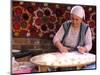 Native Woman Baking Bread in Istanbul, Turkey-Bill Bachmann-Mounted Photographic Print