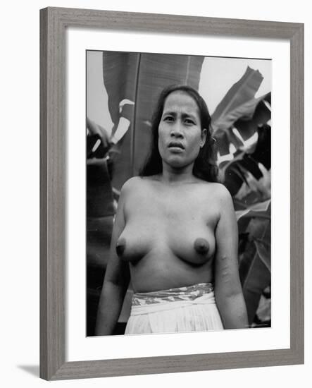 Native Woman with Love Scars on Arm-Eliot Elisofon-Framed Photographic Print