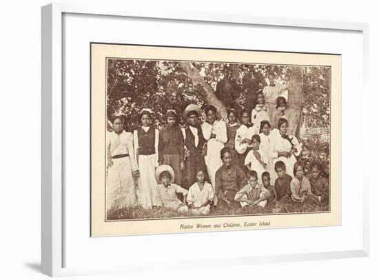 Native Women and Children-null-Framed Giclee Print