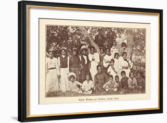 Native Women and Children-null-Framed Giclee Print