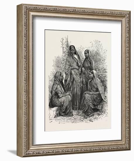 Native Women (Bombay Presidency)-null-Framed Giclee Print