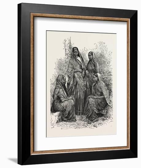 Native Women (Bombay Presidency)-null-Framed Giclee Print