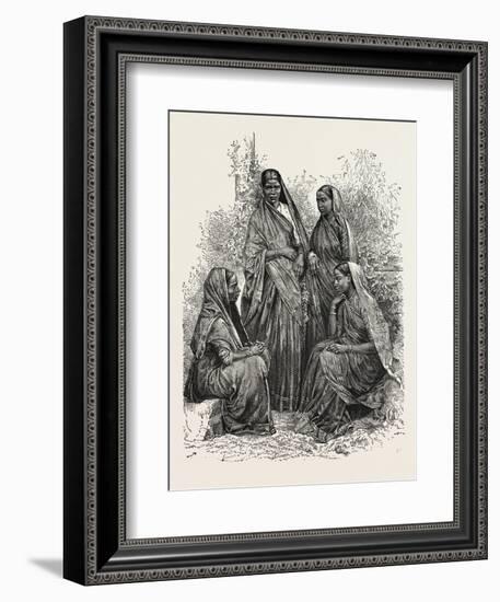 Native Women (Bombay Presidency)-null-Framed Giclee Print