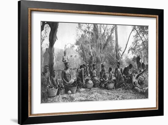 Native Women with Baskets of Hippo Meat, Karoo, South Africa, 1924-Thomas A Glover-Framed Giclee Print