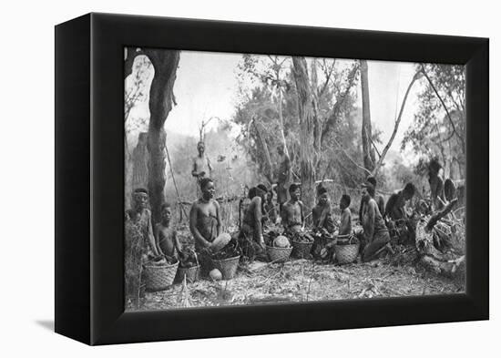 Native Women with Baskets of Hippo Meat, Karoo, South Africa, 1924-Thomas A Glover-Framed Premier Image Canvas