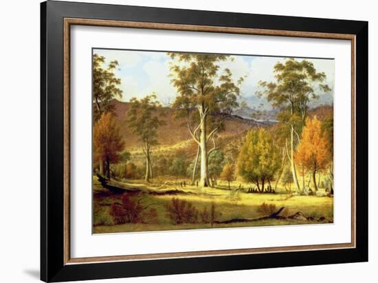 Natives in the Eucalypt Forest on Mills Plains, Patterdale Farm-John Glover-Framed Giclee Print