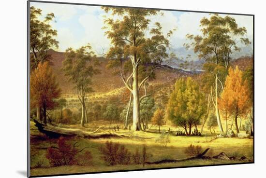 Natives in the Eucalypt Forest on Mills Plains, Patterdale Farm-John Glover-Mounted Giclee Print