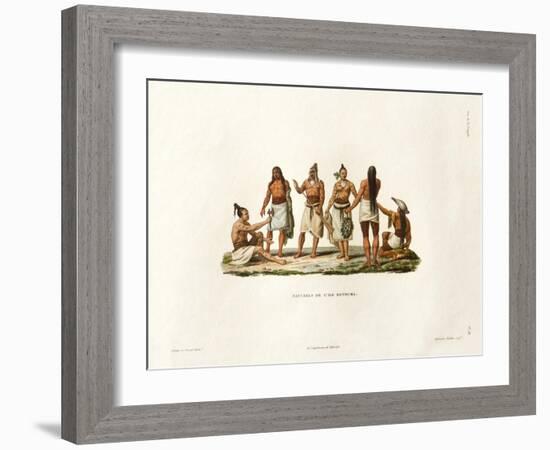 Natives of the Island of Rotuma-Ambroise Tardieu-Framed Giclee Print