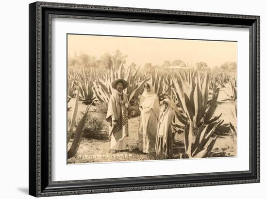 Natives on Maguey Plantation, Mexico-null-Framed Premium Giclee Print