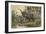 Natives Spearing an Elephant-null-Framed Giclee Print