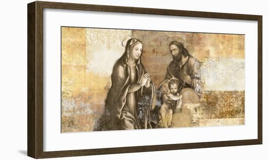 Nativity (after G. Antonio Bazzi)-Simon Roux-Framed Art Print