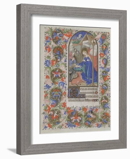 Nativity (Book of Hour), 1440-1460-null-Framed Giclee Print