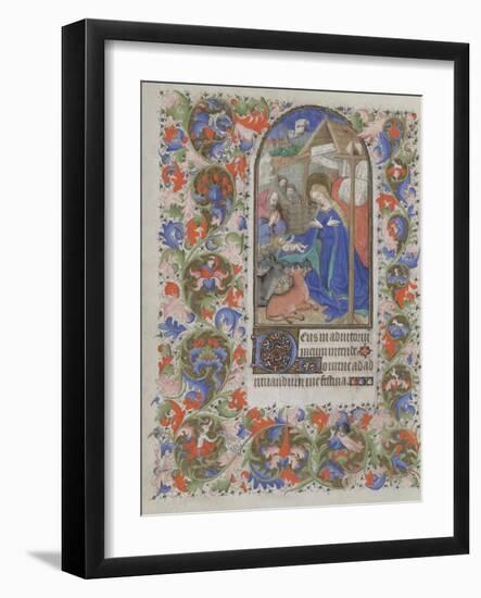 Nativity (Book of Hour), 1440-1460-null-Framed Giclee Print