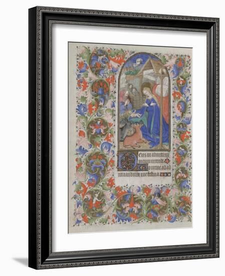 Nativity (Book of Hour), 1440-1460-null-Framed Giclee Print