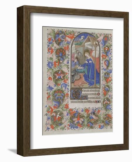 Nativity (Book of Hour), 1440-1460-null-Framed Giclee Print