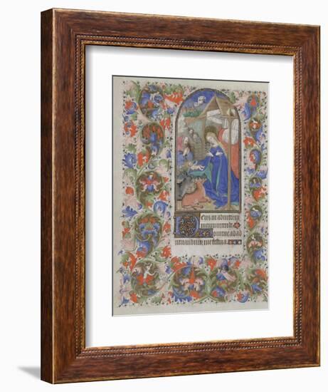 Nativity (Book of Hour), 1440-1460-null-Framed Giclee Print