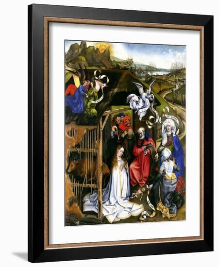 Nativity, C.1425-Robert Campin-Framed Giclee Print