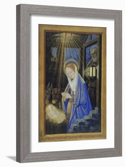 Nativity, c.1500-Jean Bourdichon-Framed Giclee Print