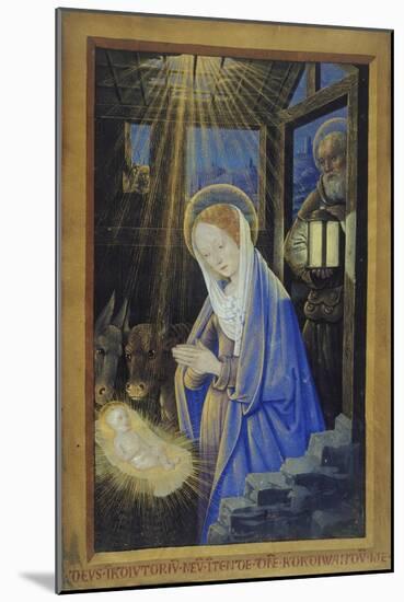 Nativity, c.1500-Jean Bourdichon-Mounted Giclee Print