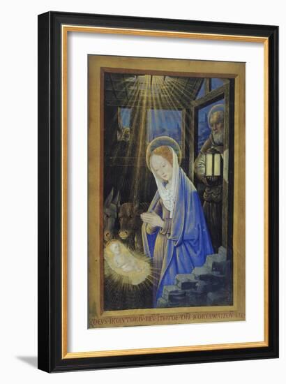 Nativity, c.1500-Jean Bourdichon-Framed Giclee Print