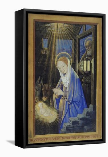 Nativity, c.1500-Jean Bourdichon-Framed Premier Image Canvas