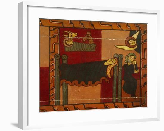 Nativity, Detail from Sagars Altarpiece, 12th Century, Tempera on Panel-null-Framed Giclee Print