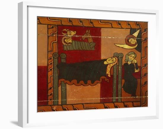 Nativity, Detail from Sagars Altarpiece, 12th Century, Tempera on Panel-null-Framed Giclee Print