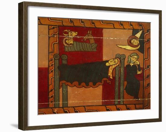 Nativity, Detail from Sagars Altarpiece, 12th Century, Tempera on Panel-null-Framed Giclee Print