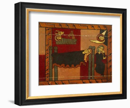 Nativity, Detail from Sagars Altarpiece, 12th Century, Tempera on Panel-null-Framed Giclee Print