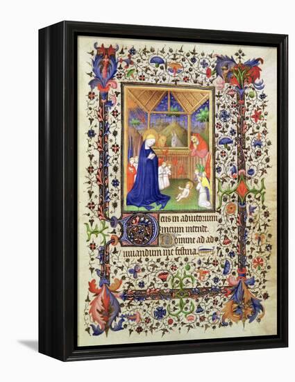 Nativity, from the Chevalier Hourse, circa 1420-French-Framed Premier Image Canvas
