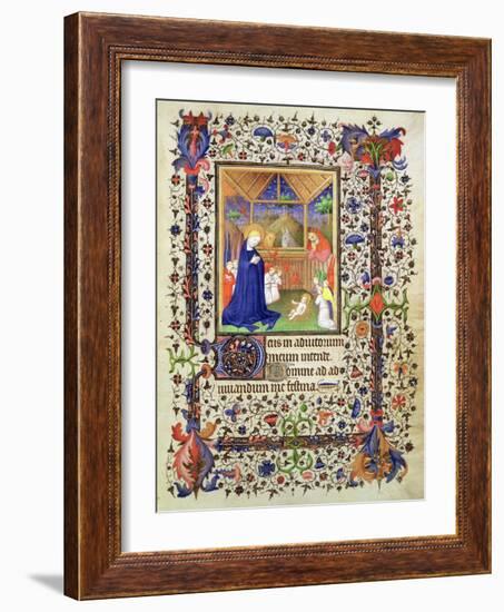 Nativity, from the Chevalier Hourse, circa 1420-French-Framed Giclee Print