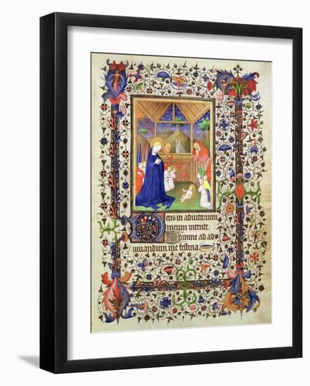 Nativity, from the Chevalier Hourse, circa 1420-French-Framed Giclee Print