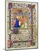 Nativity, from the Chevalier Hourse, circa 1420-French-Mounted Giclee Print