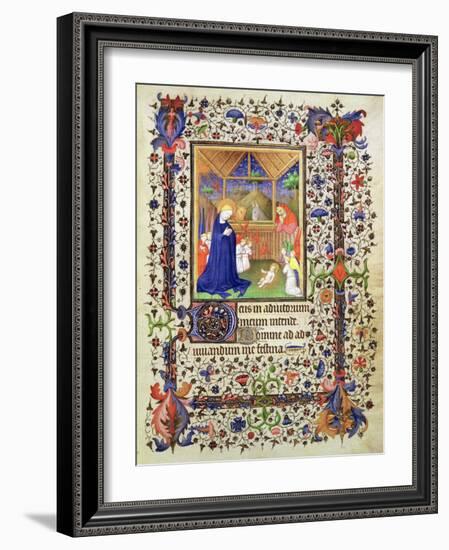 Nativity, from the Chevalier Hourse, circa 1420-French-Framed Giclee Print
