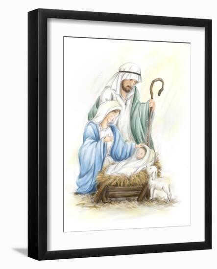 Nativity Jesus baby-MAKIKO-Framed Giclee Print