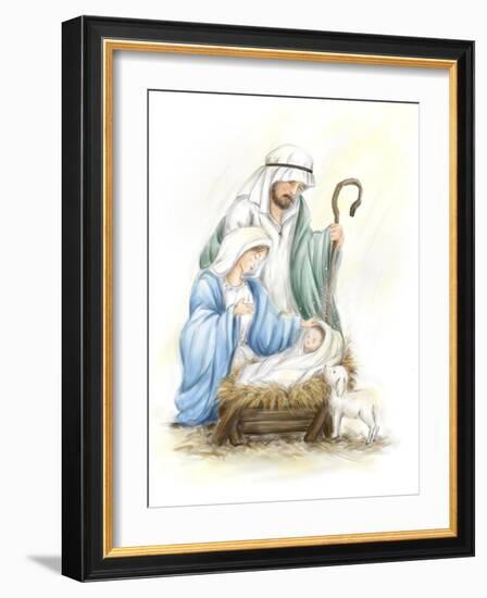 Nativity Jesus baby-MAKIKO-Framed Giclee Print