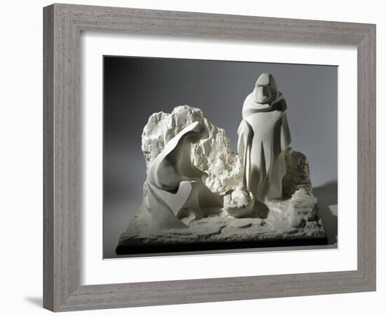 Nativity, Nativity Scene Made of Plaster-Peter Jackson-Framed Giclee Print