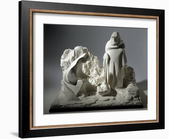 Nativity, Nativity Scene Made of Plaster-Peter Jackson-Framed Giclee Print