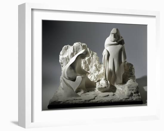 Nativity, Nativity Scene Made of Plaster-Peter Jackson-Framed Giclee Print