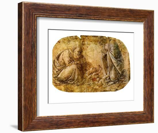 Nativity of Christ by Botticelli-Sandro Botticelli-Framed Premium Giclee Print