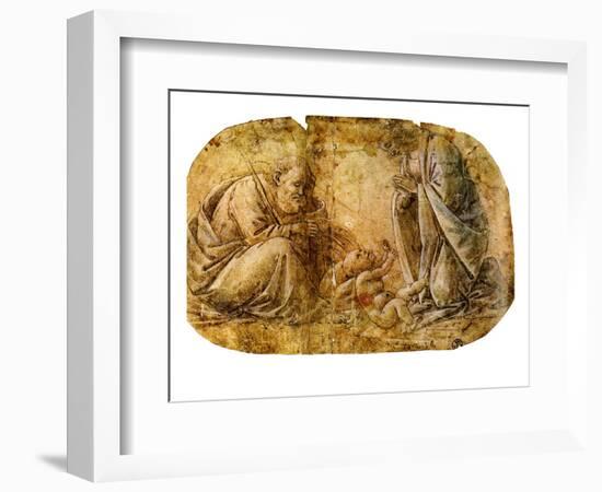 Nativity of Christ by Botticelli-Sandro Botticelli-Framed Premium Giclee Print