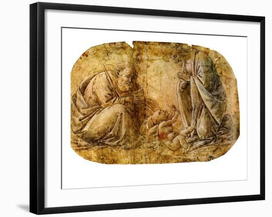 Nativity of Christ by Botticelli-Sandro Botticelli-Framed Art Print