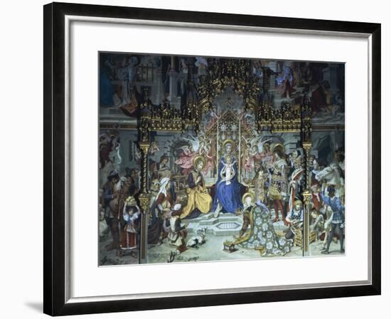 Nativity of Jesus, 1892, Ludwig Seitz-null-Framed Giclee Print