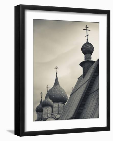 Nativity of the Virgin Cathedral and Saint Nicholas Church, Suzdal Kremlin, Vladimir Oblast, Russia-Walter Bibikow-Framed Photographic Print