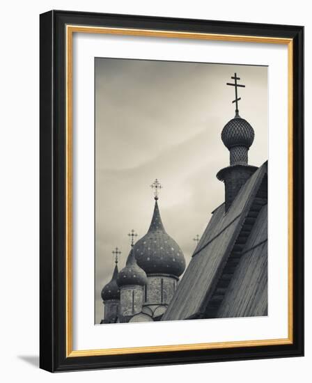 Nativity of the Virgin Cathedral and Saint Nicholas Church, Suzdal Kremlin, Vladimir Oblast, Russia-Walter Bibikow-Framed Photographic Print